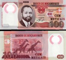 *100 Meticias Mozambik 2011, polymer P151a UNC - Kliknutím na obrázok zatvorte -